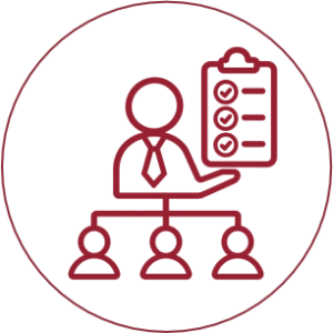 Ícone de Liderança e Organização de Equipes | Instituto Sofia