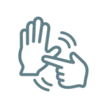 Ícone de Comunicação pelas Mãos | Instituto Sofia