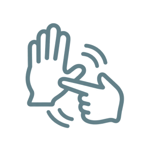 Ícone de Comunicação pelas Mãos | Instituto Sofia